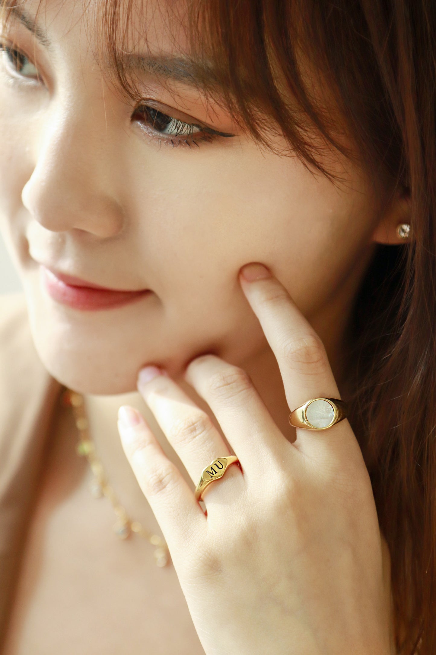 Personalized Heart Initial Ring - Wishe19
