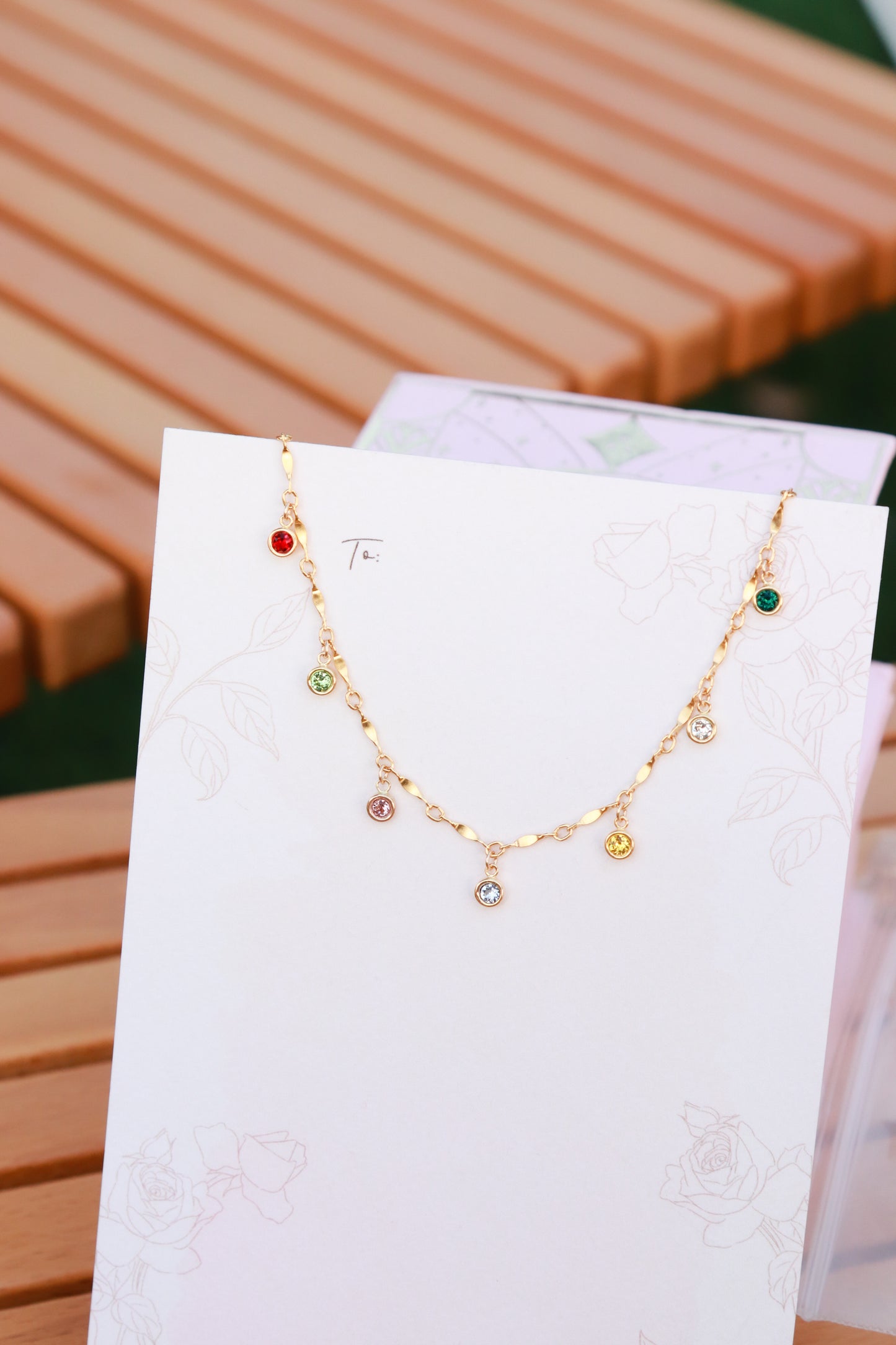 14KGF Rainbow Necklace - Wishe19