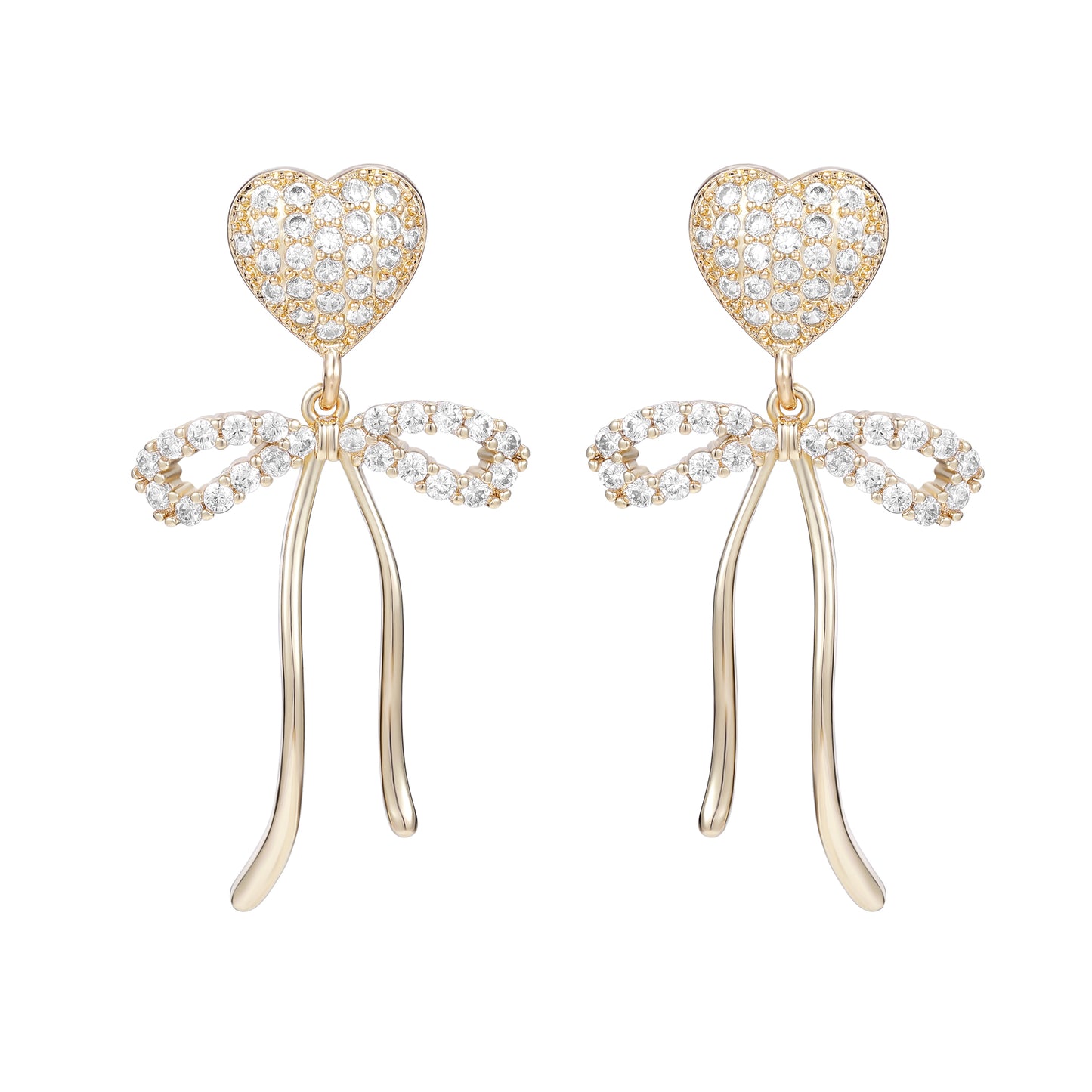Ruby Love Earring- Gold - Wishe19