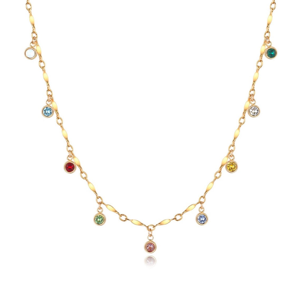14KGF Rainbow Necklace - Wishe19