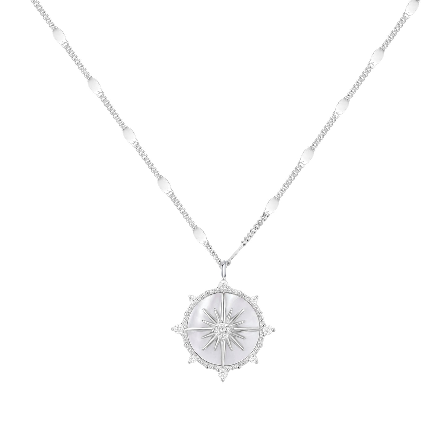 North Star Necklace- Silver - Wishe19