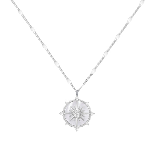 North Star Necklace- Silver - Wishe19