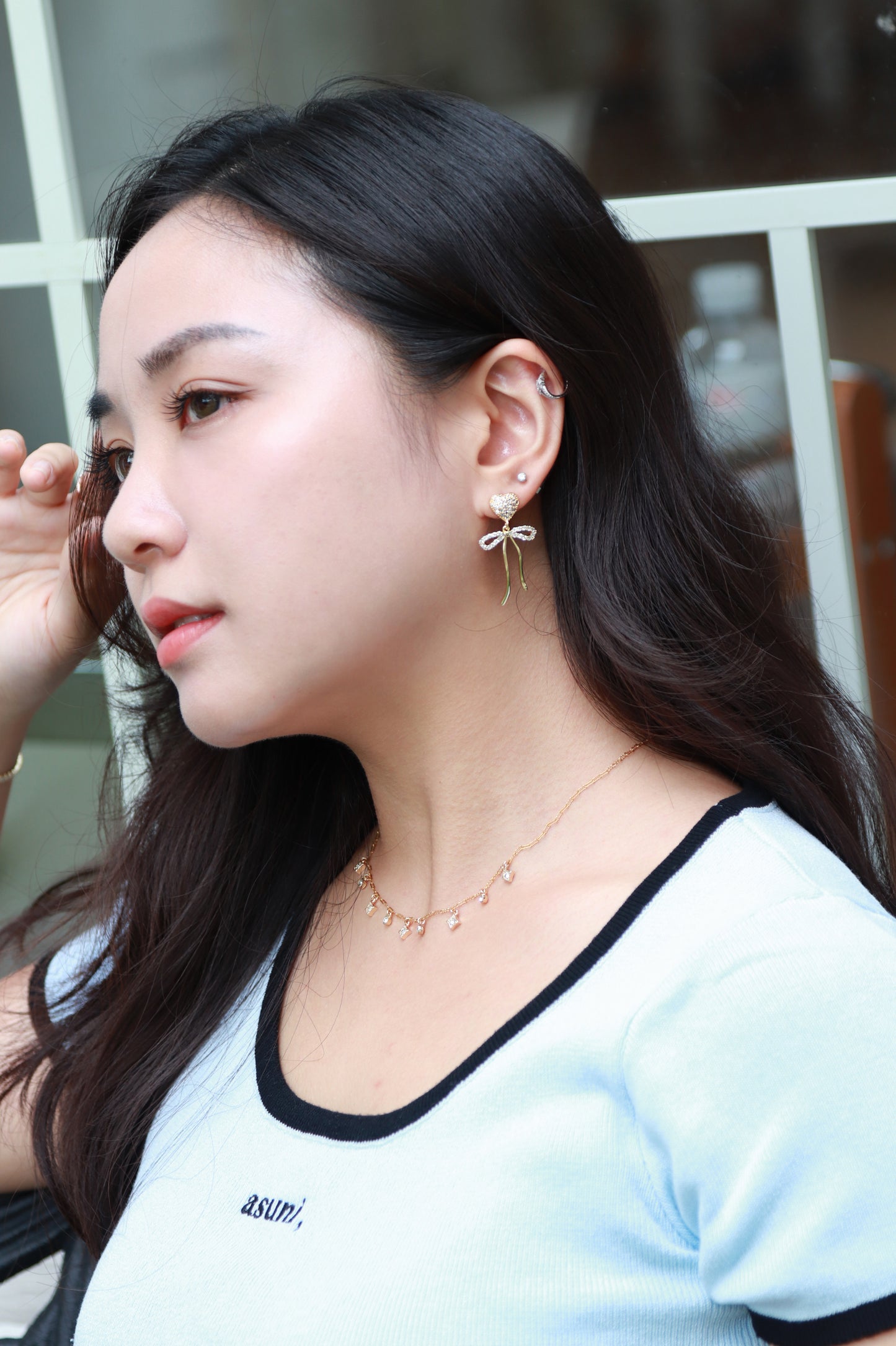Ruby Love Earring- Gold - Wishe19