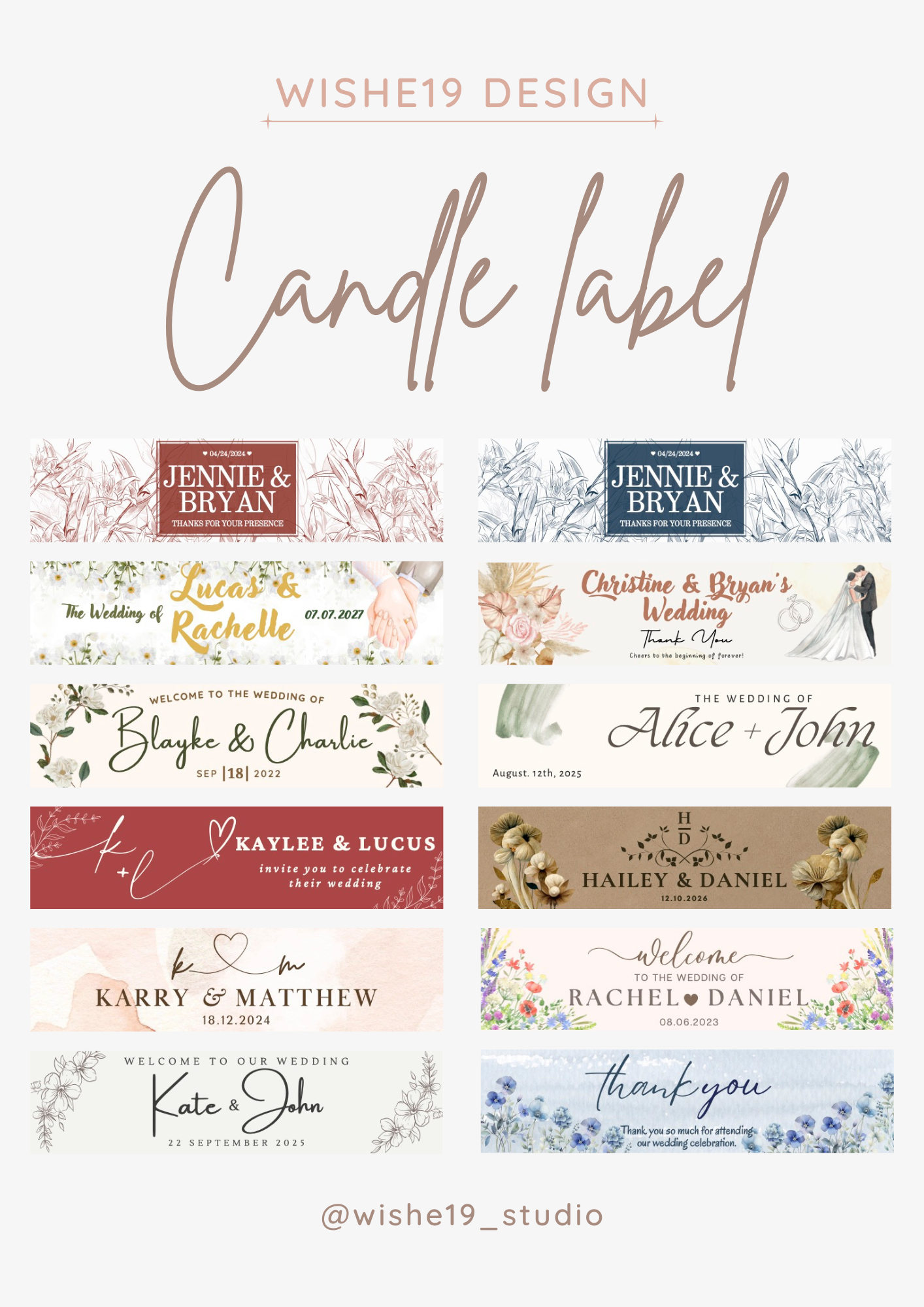 手工香薰蠟燭 Handcrafted Aromatherapy Candles - Wishe19