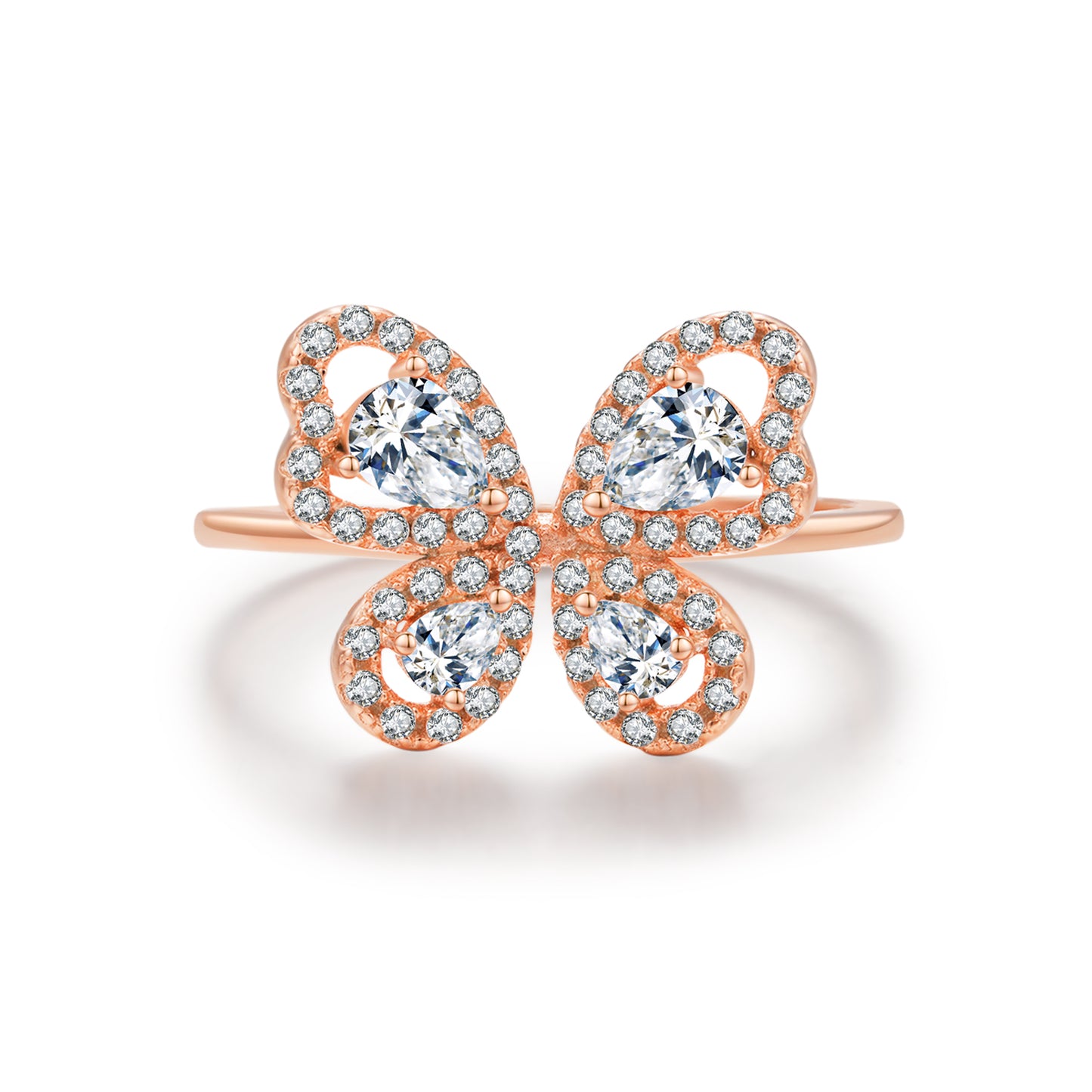 Graceful Wings Ring- Rose Gold - Wishe19