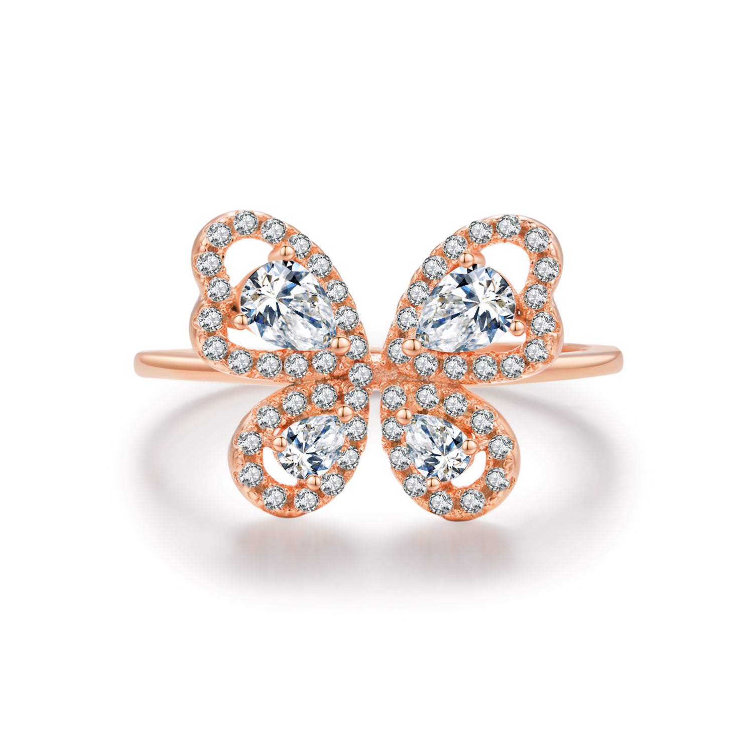 Graceful Wings Ring- Rose Gold - Wishe19