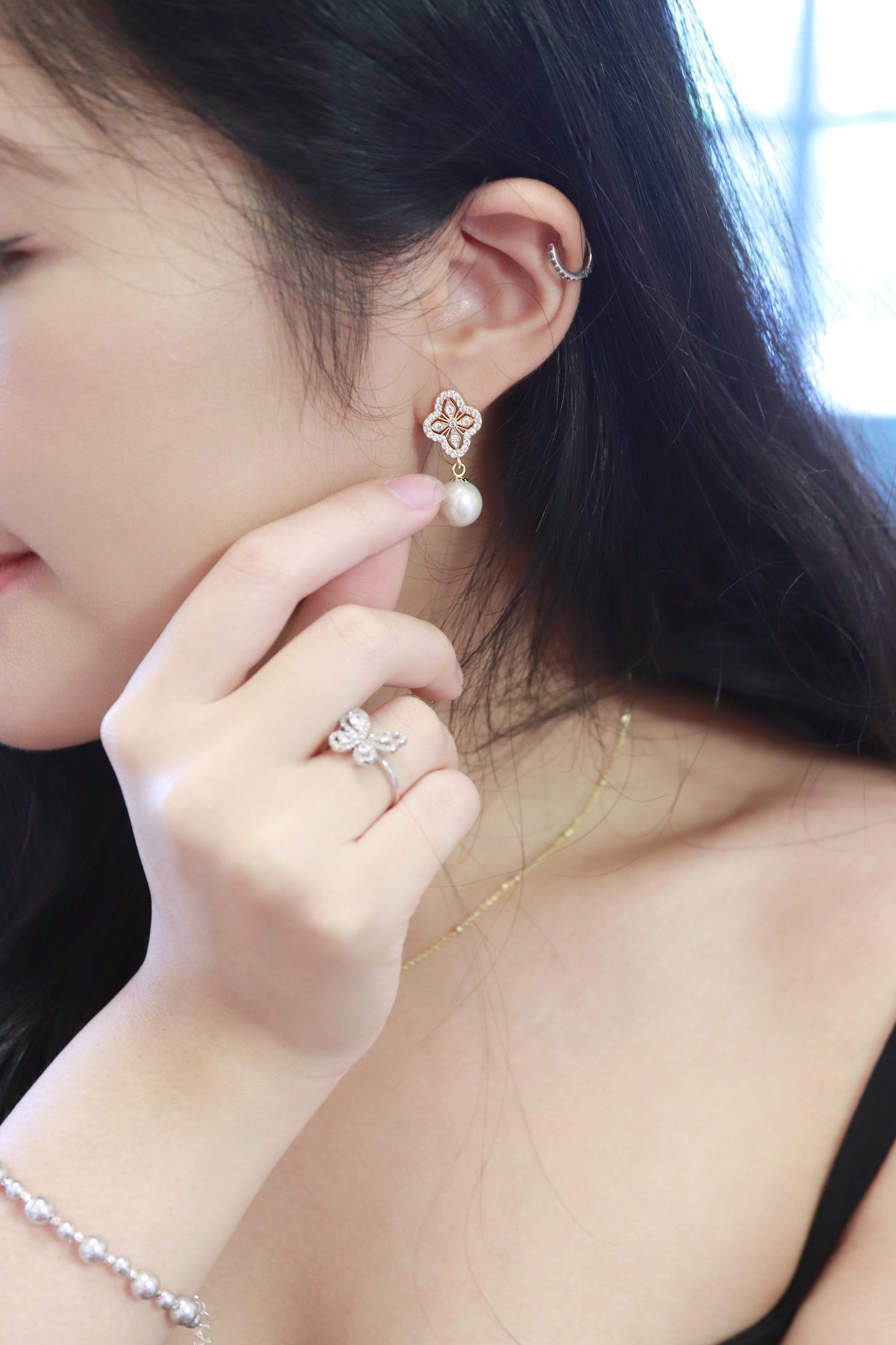 Butterfly Lady of the Mist Earring - Wishe19