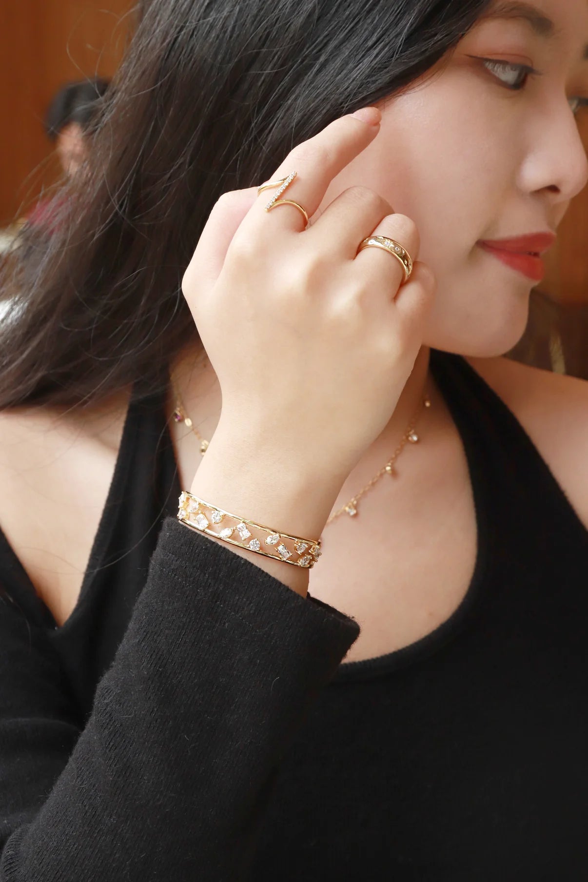 The Dreamers Cuff- Gold - Wishe19