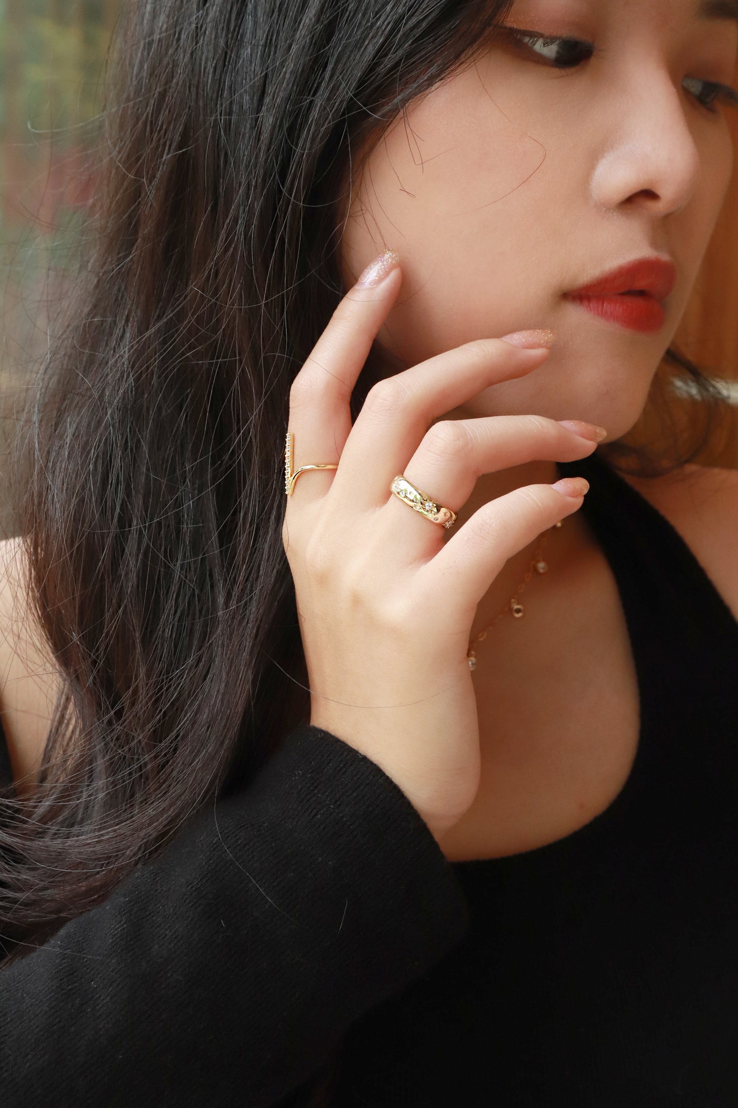 The Wishing Star Ring- Gold - Wishe19