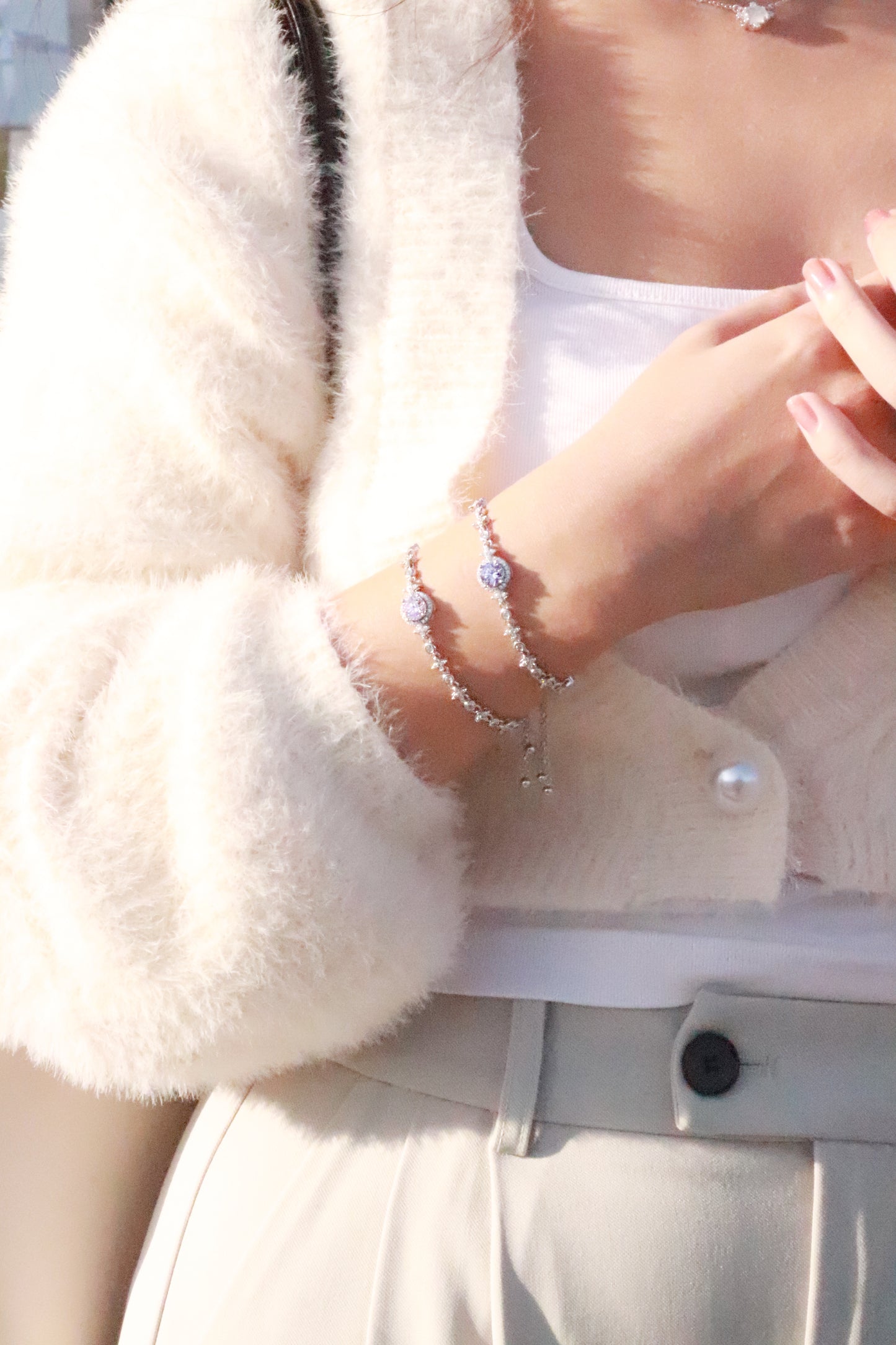 Eloise Bracelet-Pink - Wishe19