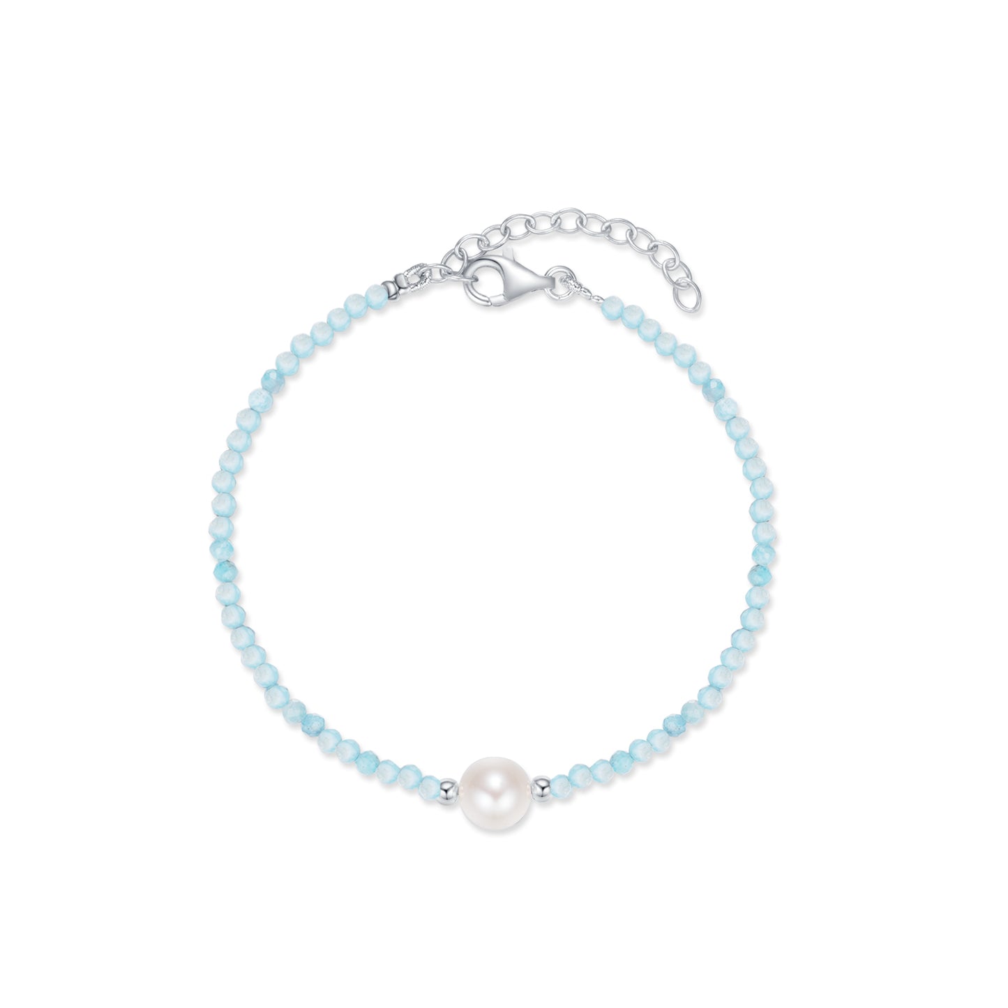 Shimmering Sky Bracelet- Aquamarine - Wishe19