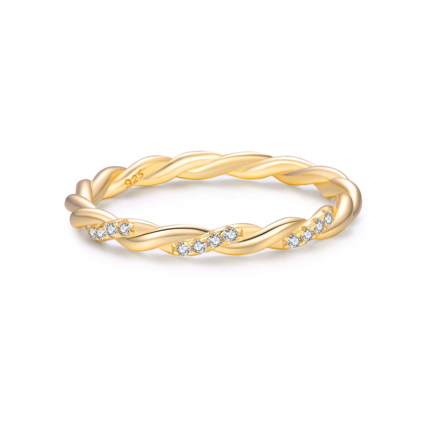 Twist Ring- Gold - Wishe19