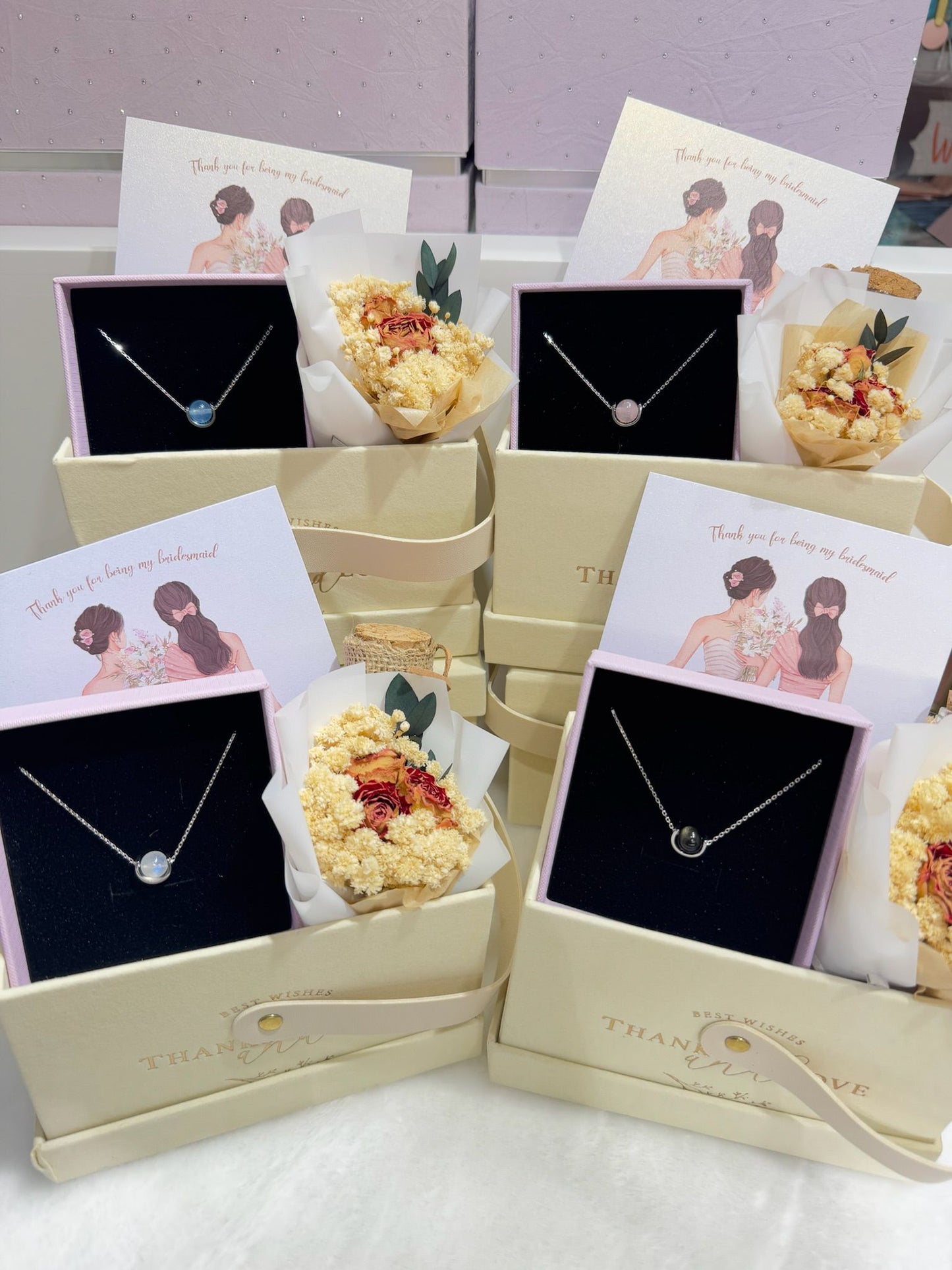 迷你乾花絨面禮盒 Gift Box - Wishe19