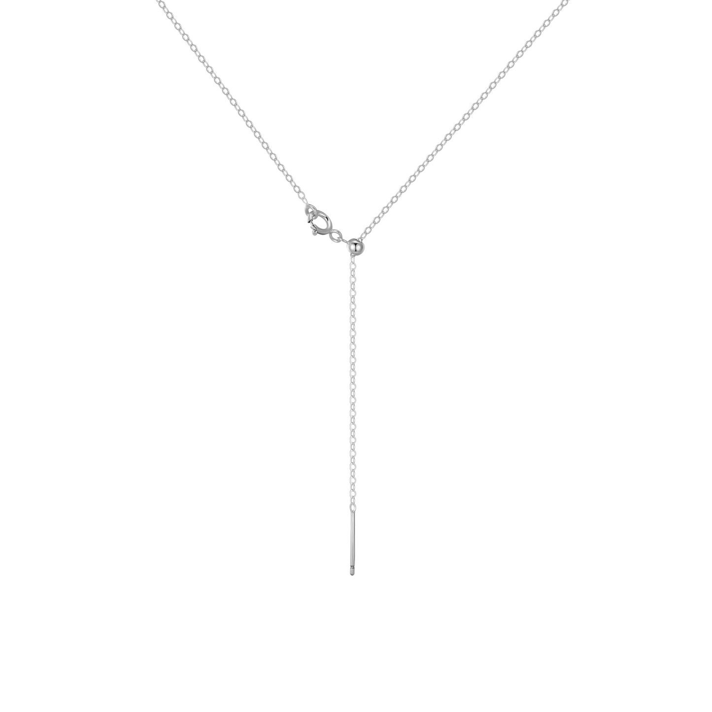 Naturalstone Moonstone Necklace- Silver - Wishe19