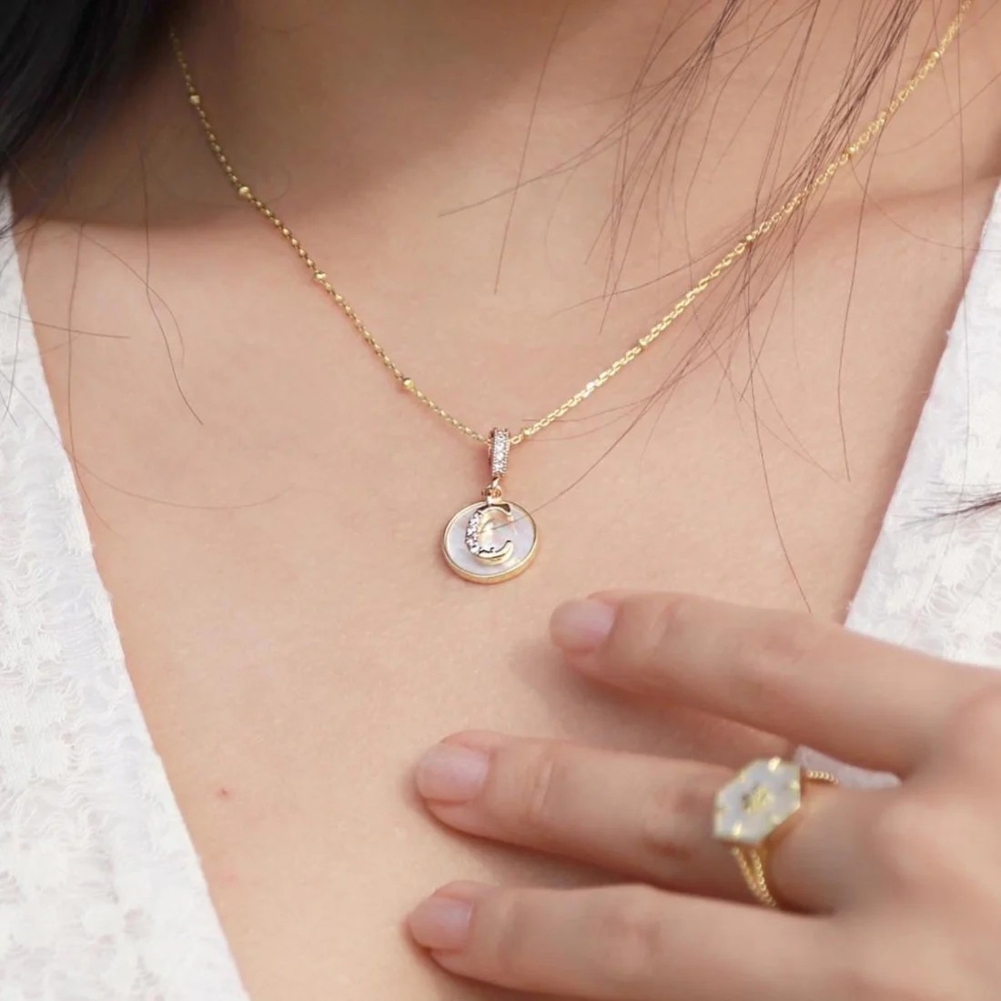 皇牌純銀字母頸鏈 Call My Name Necklace - Wishe19