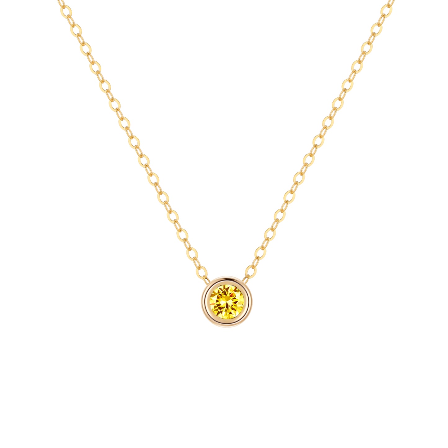 14KGF Birthstone Necklace - Wishe19