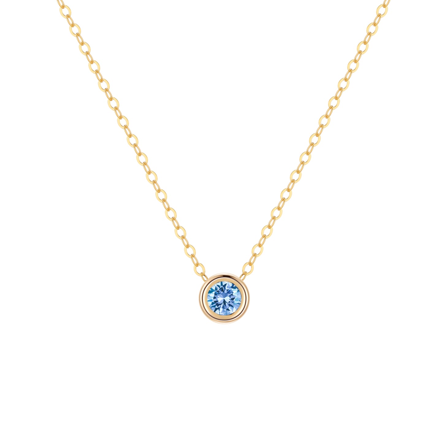 14KGF Birthstone Necklace - Wishe19