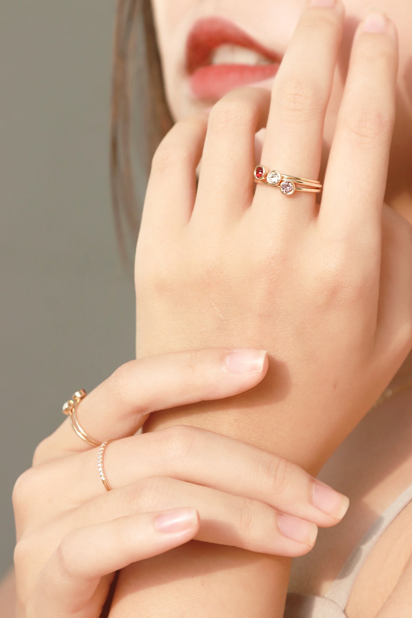 14KGF Birthstone Ring - Wishe19