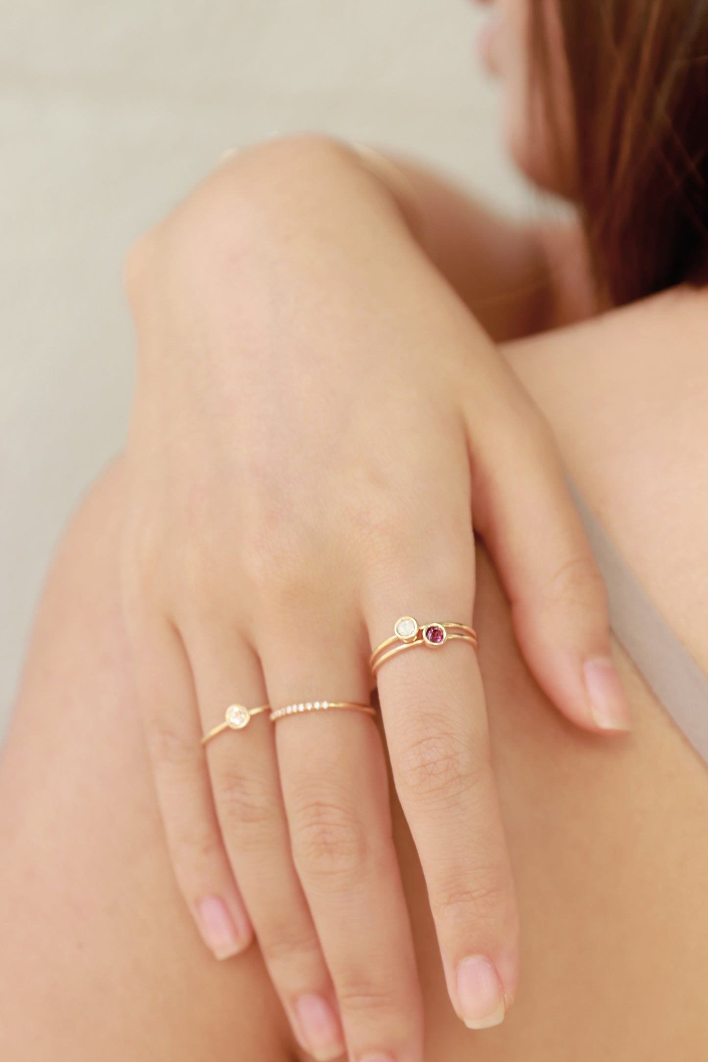14KGF Birthstone Ring - Wishe19