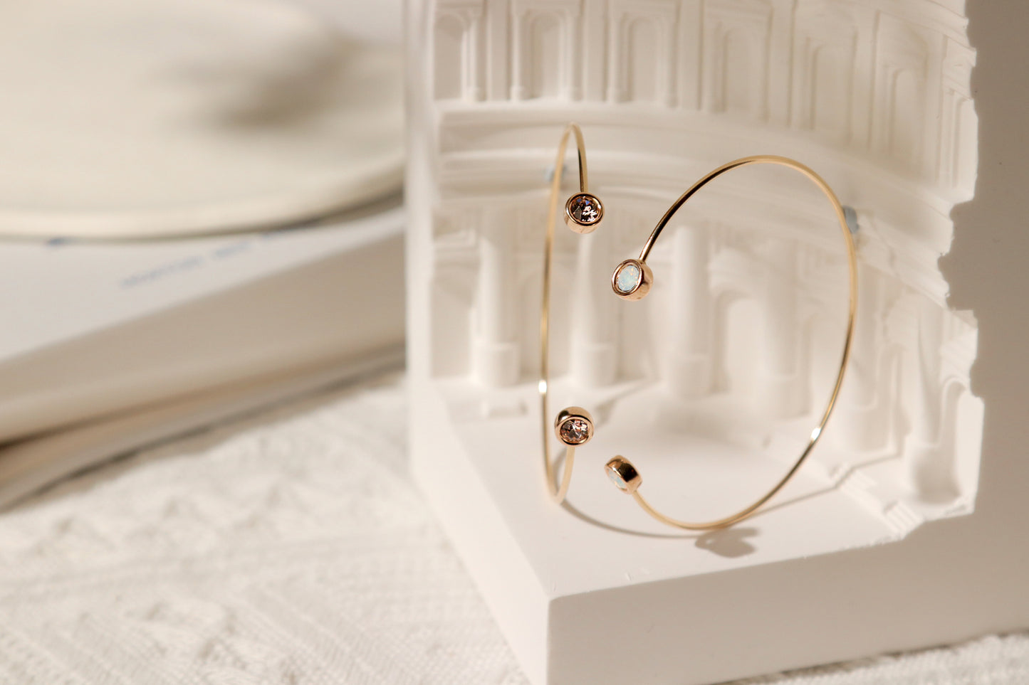 14KGF Birthstone Cuff - Wishe19
