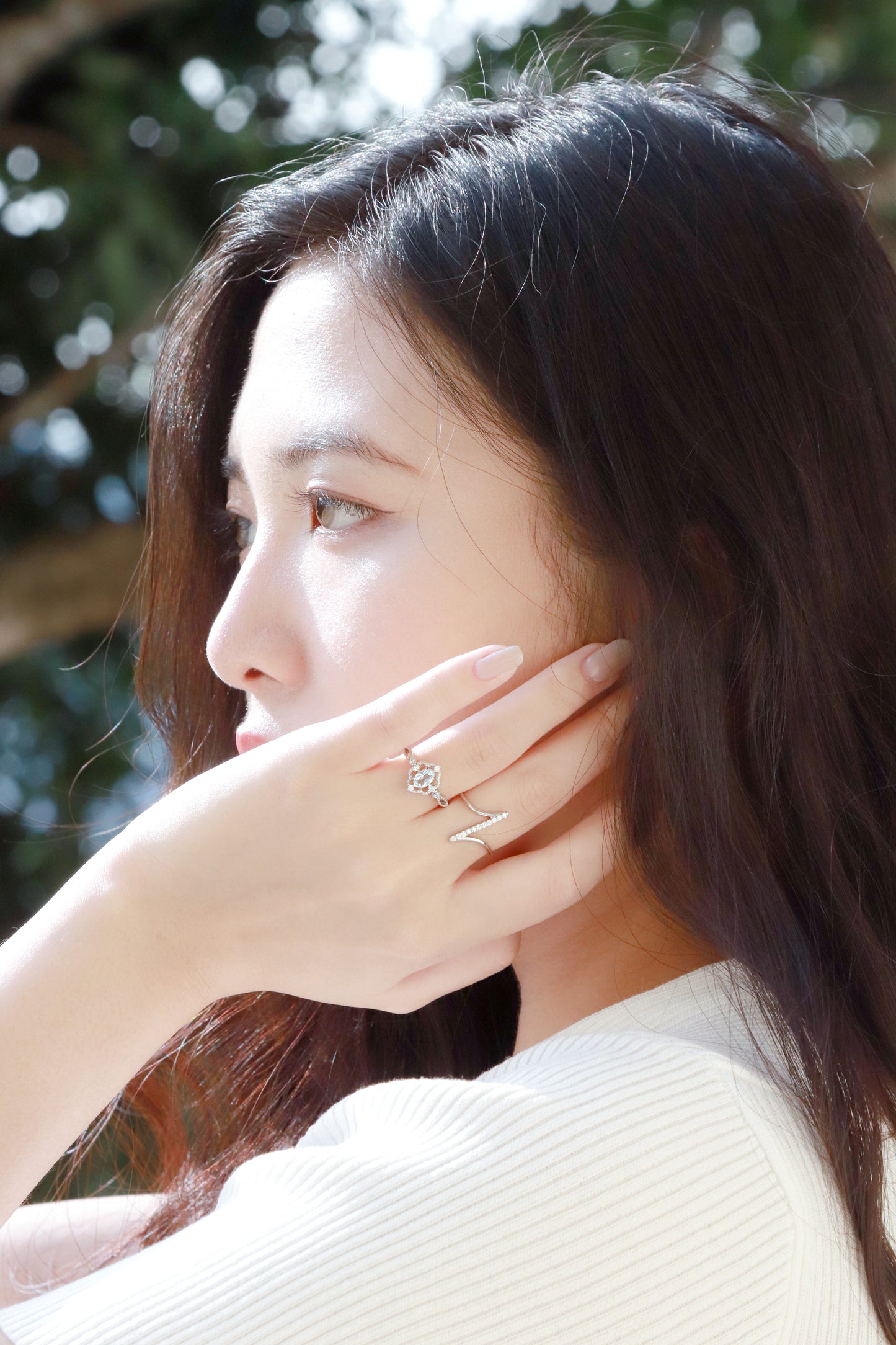 Everflow Ring- Silver - Wishe19