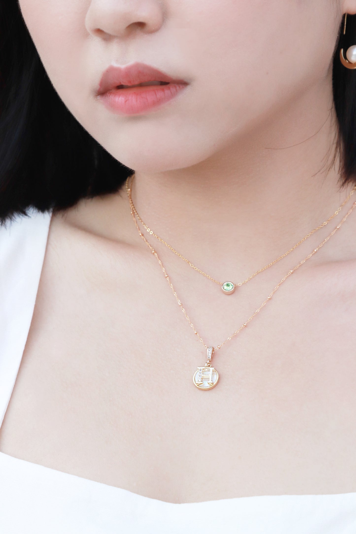 14KGF Birthstone Necklace - Wishe19