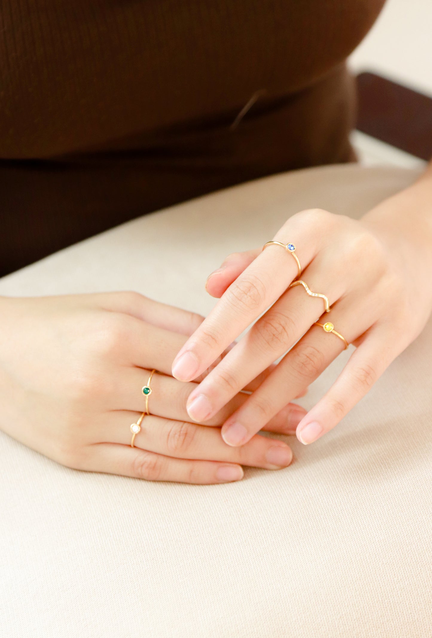 14KGF Birthstone Ring - Wishe19
