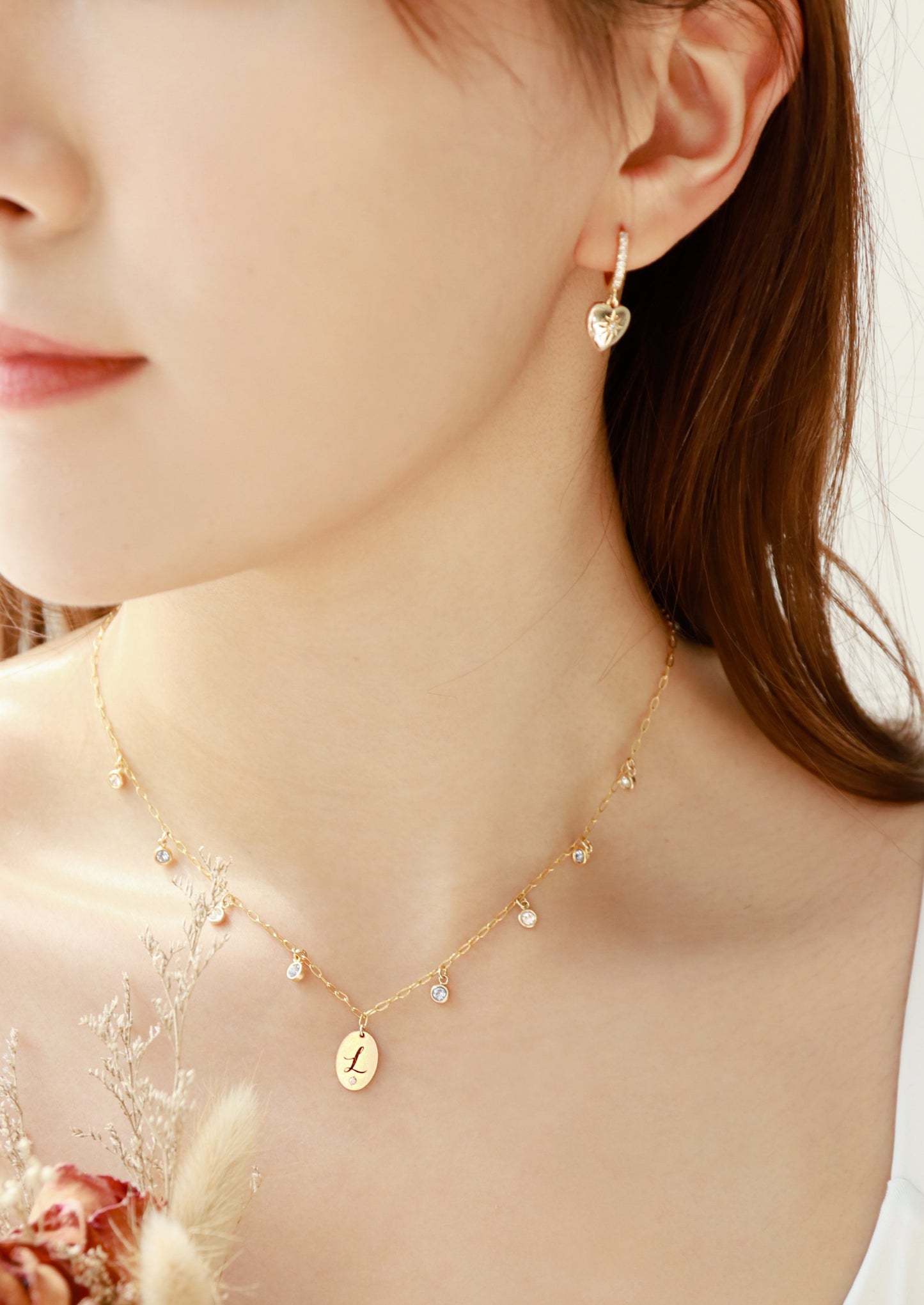 Shinning Heart Hoop Earring - Wishe19
