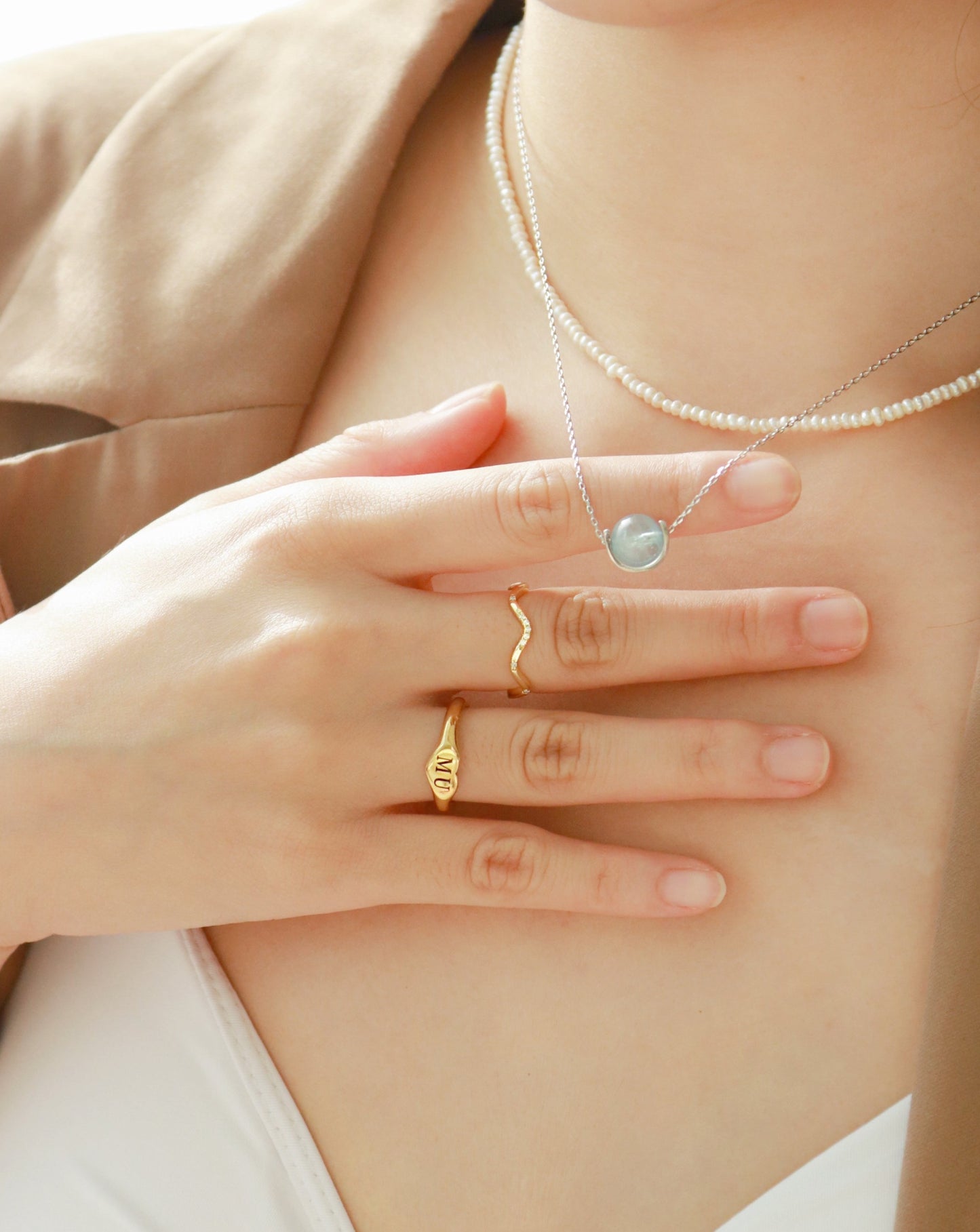 Wave Ring- Gold - Wishe19
