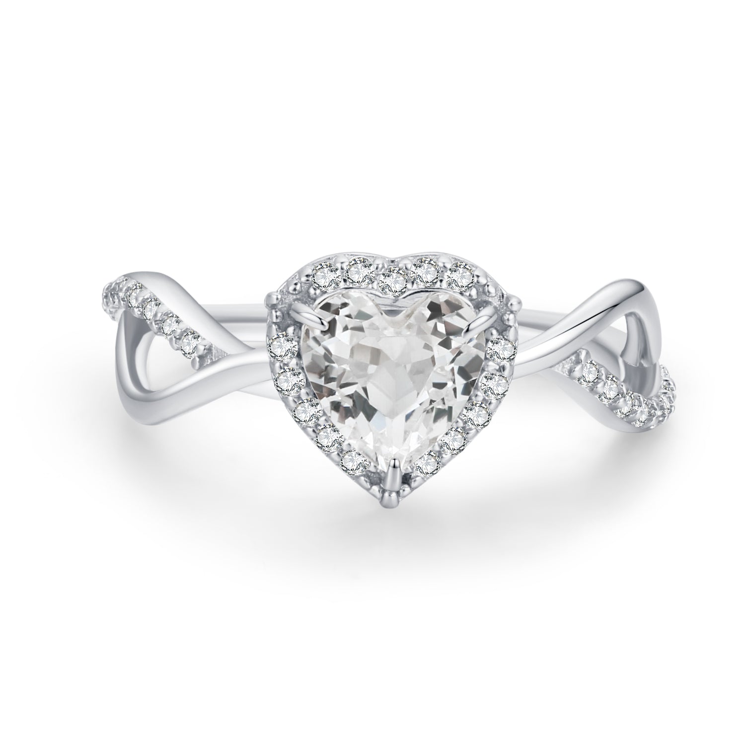 Fall In Love Ring- Silver - Wishe19