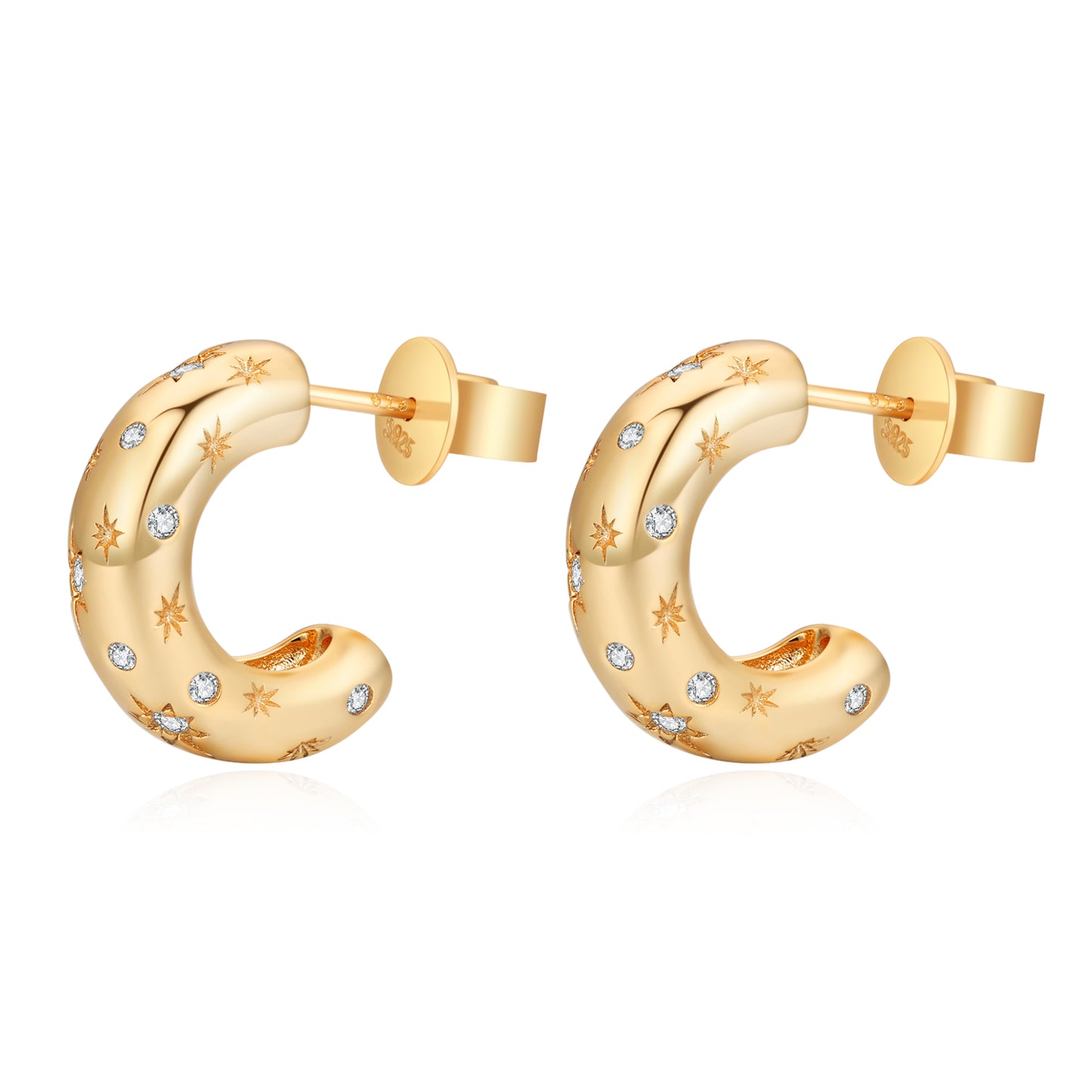 The Wishing Star Earring- Gold - Wishe19