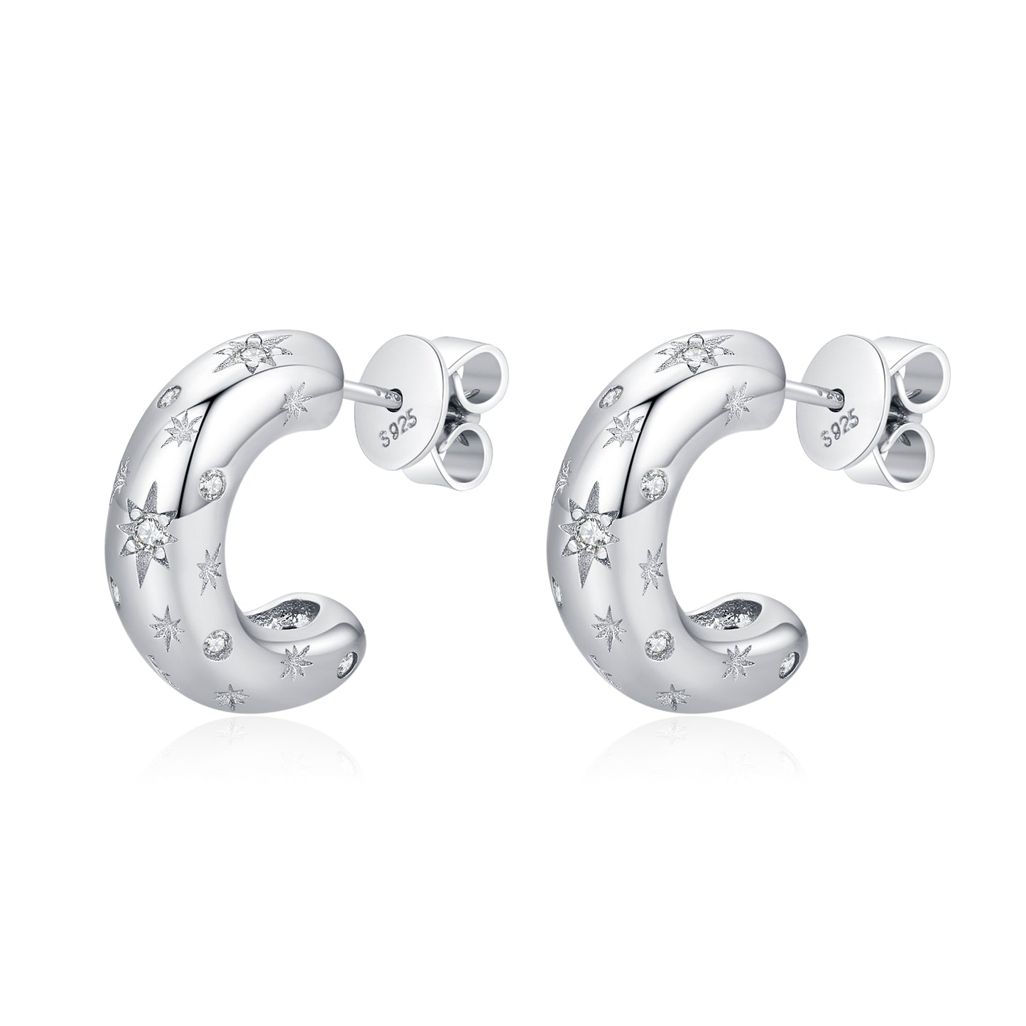 The Wishing Star Earring- Silver - Wishe19