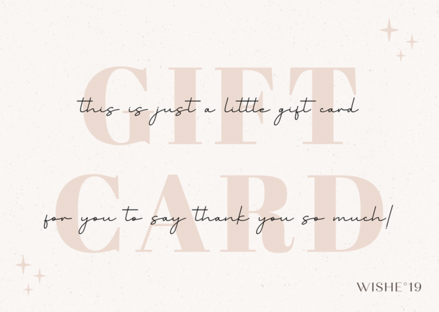 Wishe19 E-Gift Card - Wishe19