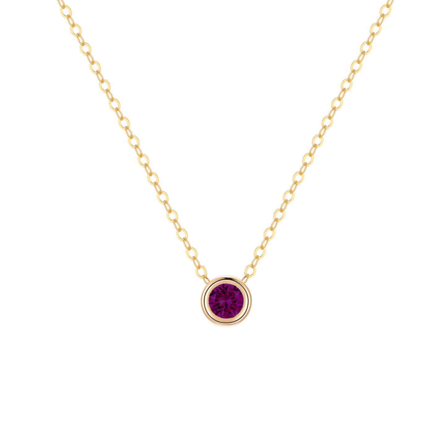 14KGF Birthstone Necklace - Wishe19
