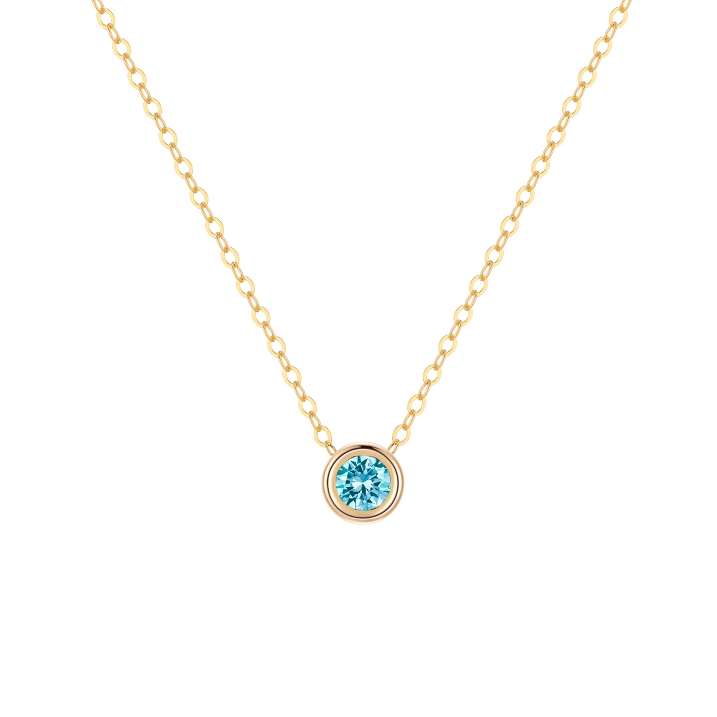 14KGF Birthstone Necklace - Wishe19
