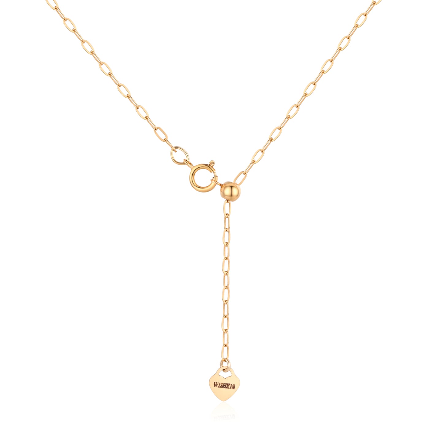 14KGF Two-Tone Initial Necklace - Wishe19
