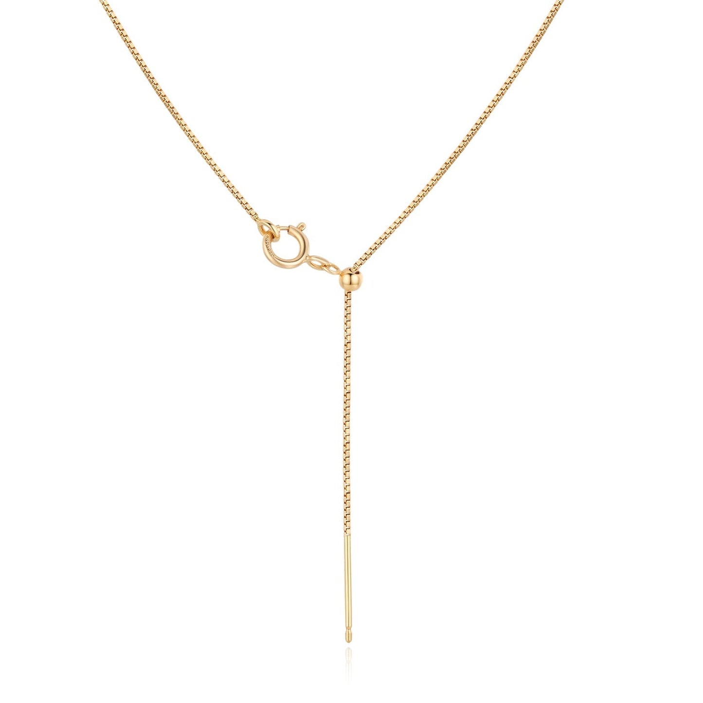 14KGF Initial Necklace- Letter C - Wishe19