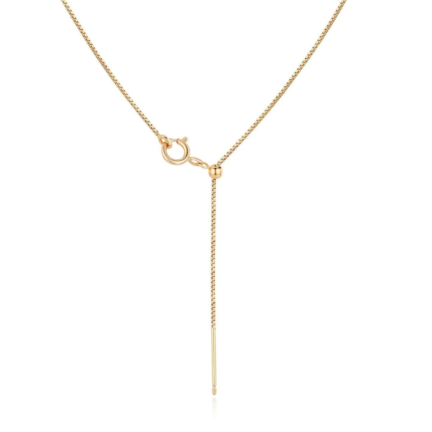 14KGF Initial Necklace- Letter I - Wishe19