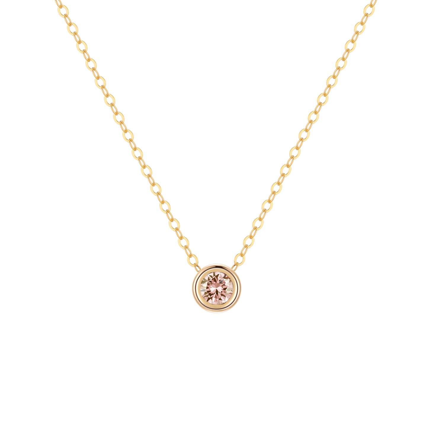 14KGF Birthstone Necklace - Wishe19