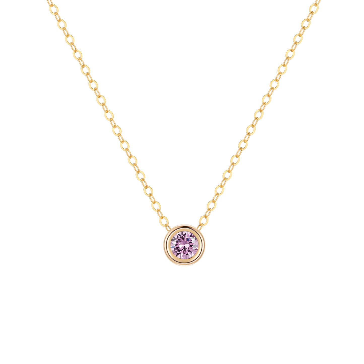 14KGF Birthstone Necklace - Wishe19