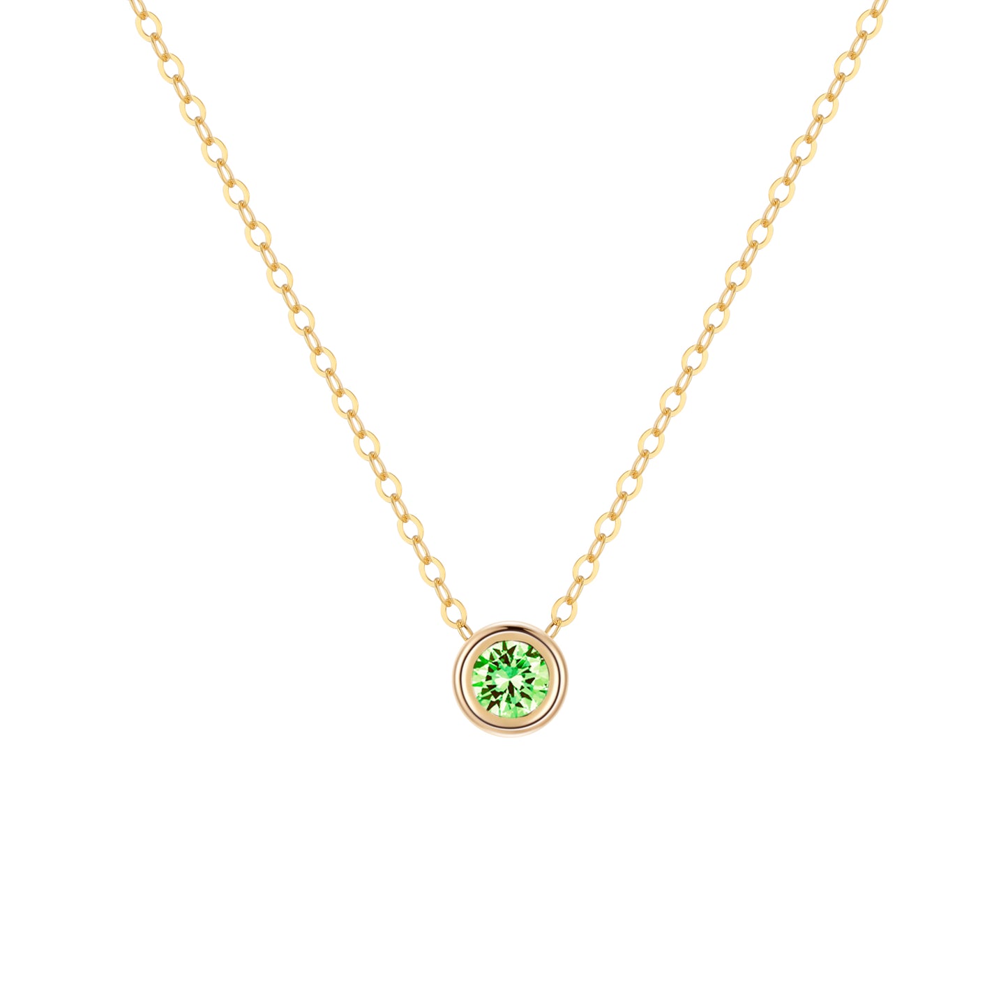 14KGF Birthstone Necklace - Wishe19