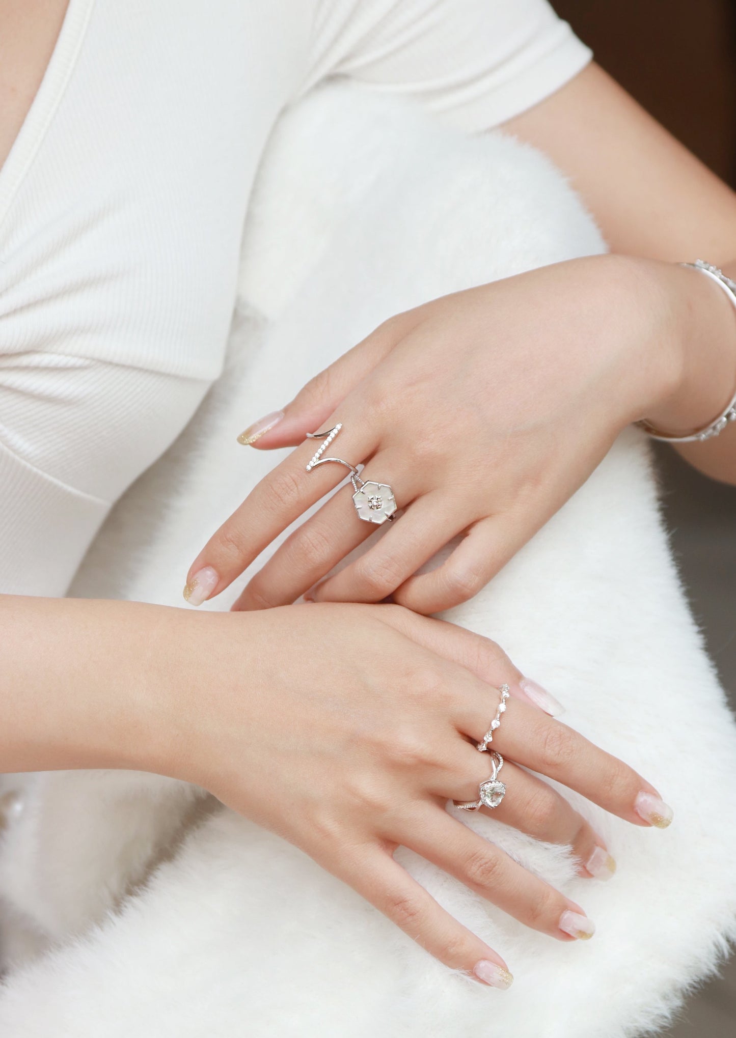 Everflow Ring- Silver - Wishe19