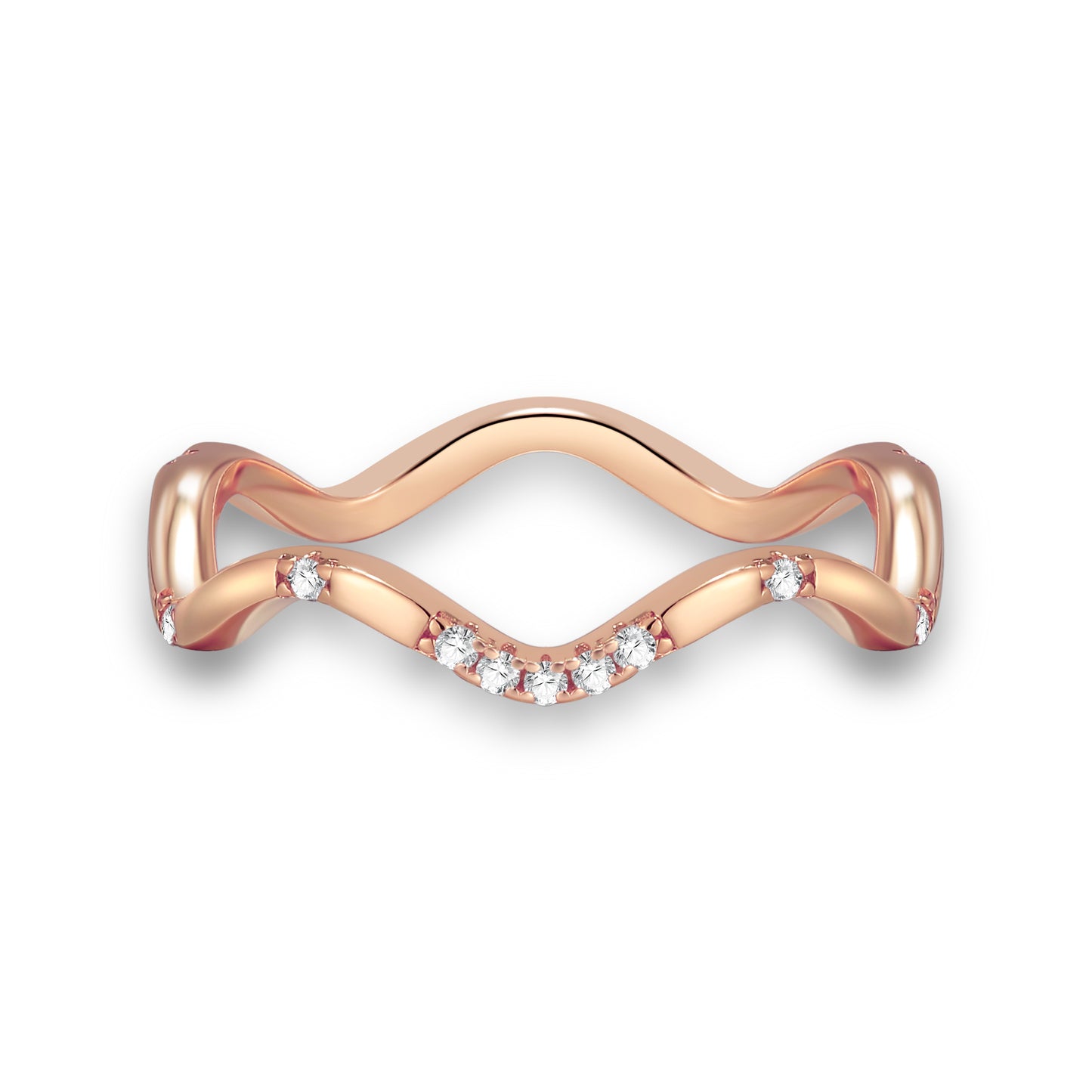 Wave Ring- Rose Gold - Wishe19