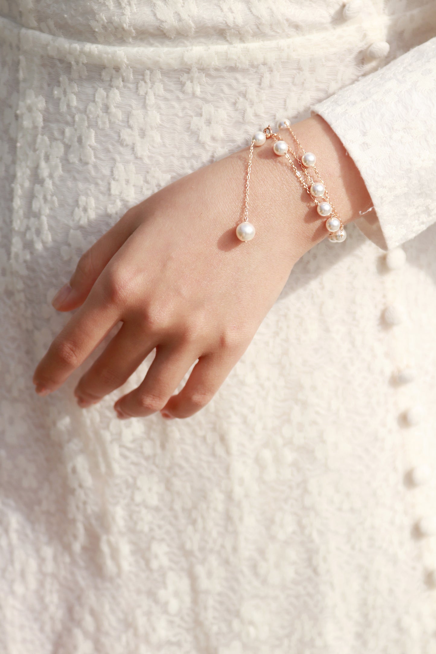 3-Ways Lariat Necklace- Rose gold - Wishe19