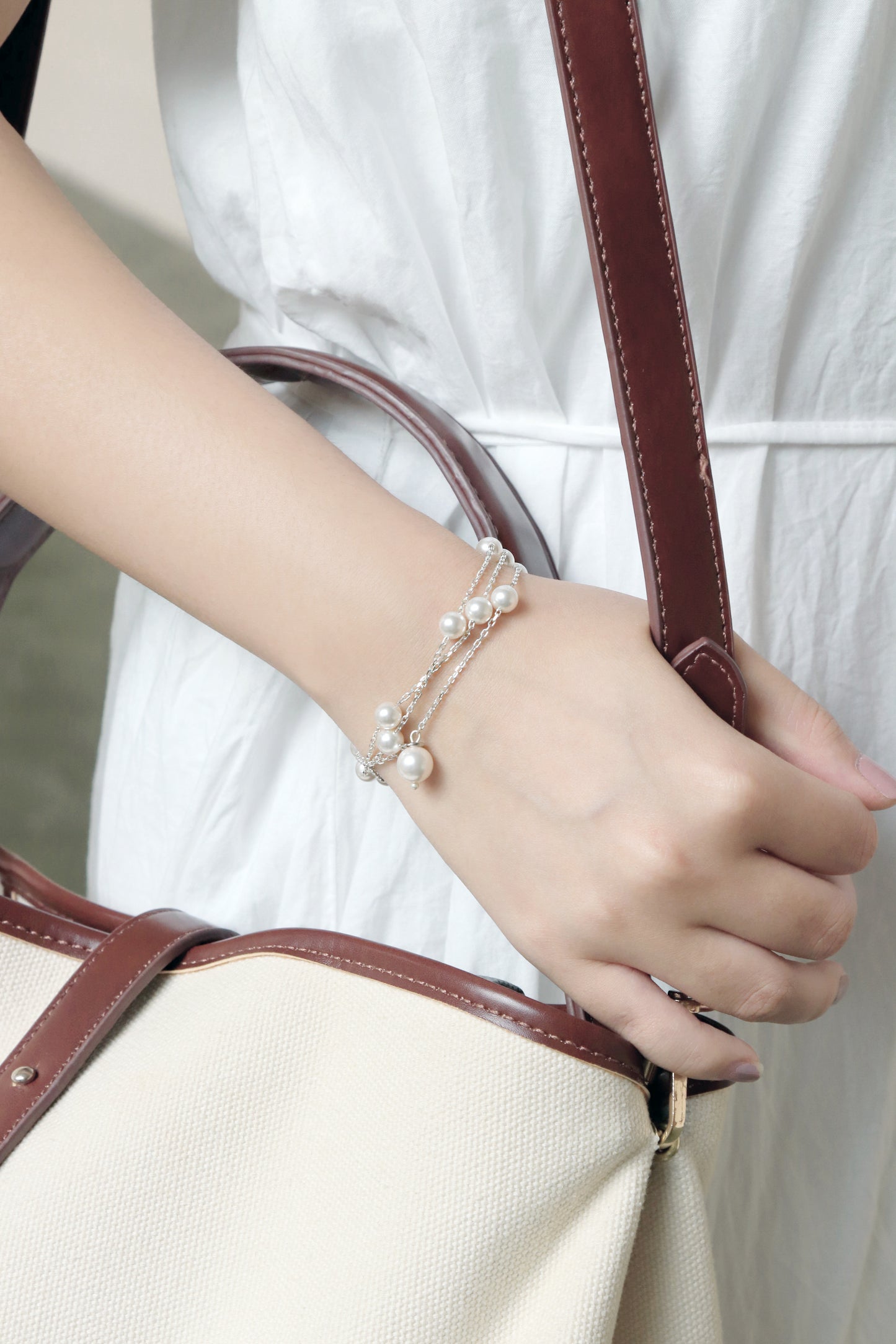 3-Ways Lariat Necklace- Silver - Wishe19