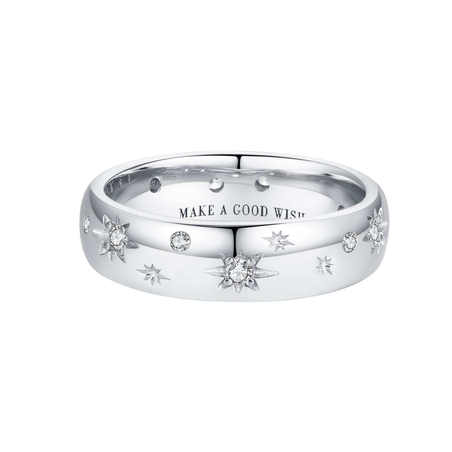The Wishing Star Ring- Silver - Wishe19