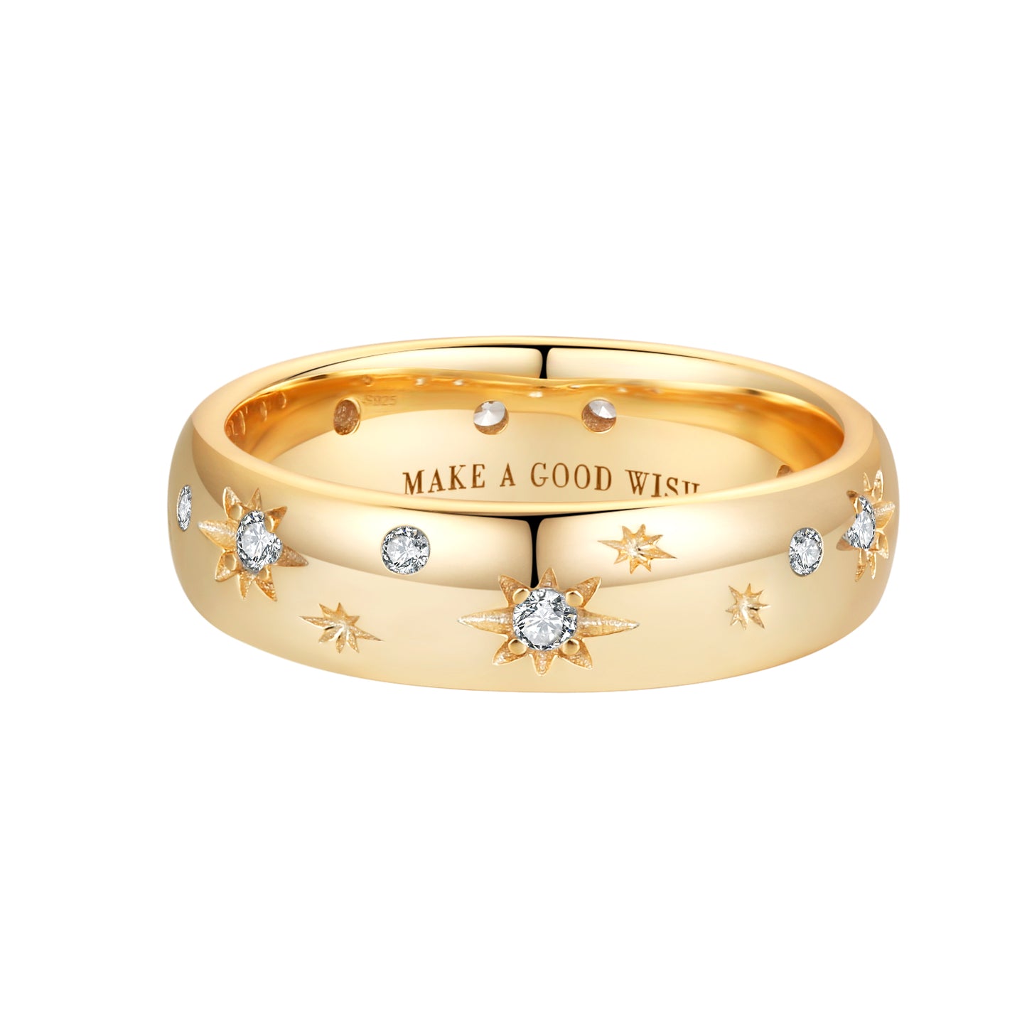 The Wishing Star Ring- Gold - Wishe19