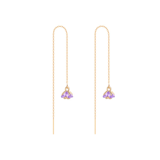 Floret Garden Earring- Purple - Wishe19
