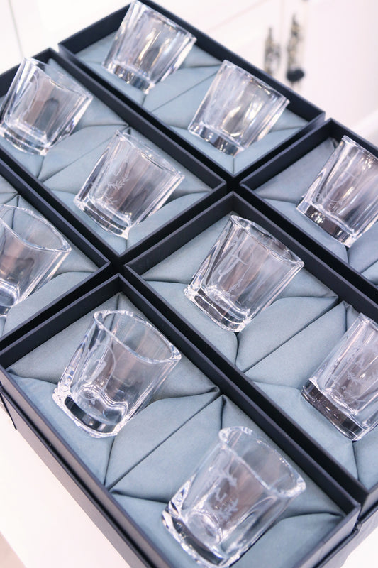 雕刻威士忌對杯 Personalized Shot glass