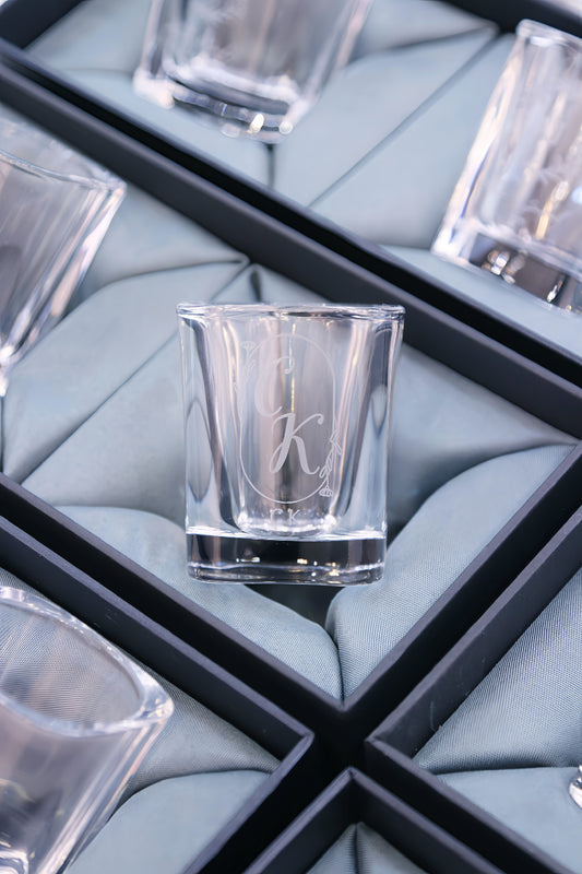 單個雕刻威士忌杯 Personalized Shot glass